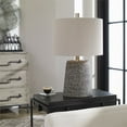 thumbnail image 3 of Uttermost Duron Ceramic Steel and Cotton Lamp in Bronze/Gray/Beige, 3 of 5