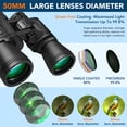 thumbnail image 2 of VAMOUT 20X50 Binoculars for Adults, HD High Powered Binoculars, Compact Waterproof Binoculars with Low Light Vision for Bird Watching Hunting Camping Travel Stargazing Cruise, 2 of 8