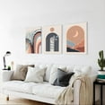 thumbnail image 5 of Boho Wall Art Set of 3, Mid-Century Modern Wall Art, Bathroom, Office (12"x16"), 5 of 6