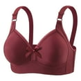 thumbnail image 3 of Bosfbaoi Women's Everyday Wireless Push-Up Bra with Three-Row Hook-and-Eye Closure Breathable Solid Color Plus Size Fashion Underwear, 3 of 3