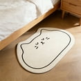 thumbnail image 5 of Rirozkan Bath Mat, Cute Cat Diatomaceous Earth Mat, 16x24 Inch Non-Slip Fast Drying Mat, Absorbent Stone Mat for Bathroom Floor and Kitchen Sink, Easy to Clean Floor Mat, White, 5 of 6