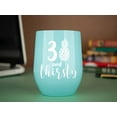 thumbnail image 3 of 30th Birthday Gifts for Her \u2013 Light Blue 12oz Tumbler with Lid for Wine or Coffee- Unique Gift Idea for Her, Best, Glass, Cup, Dirty 30, 3 of 6