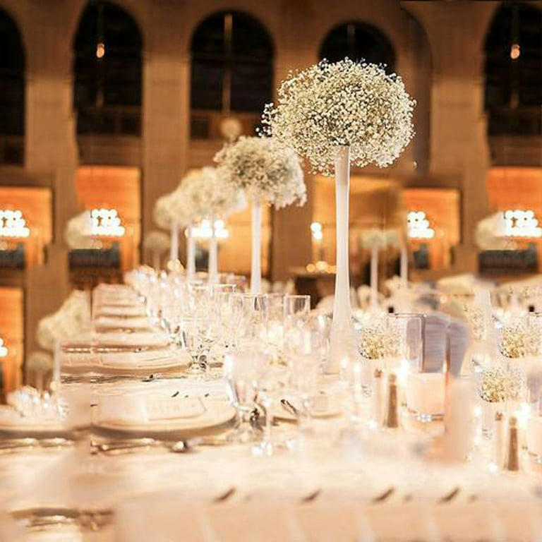 Efavormart 24 Eiffel Tower Wedding Glass Vases for Wedding Party Banquet  Events Centerpiece Decoration Flower Vase -12 PCS-Clear
