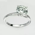 thumbnail image 3 of 2Ct Lab Created Diamond Round Cut Engagement Ring 14K White Gold Plated, 3 of 3