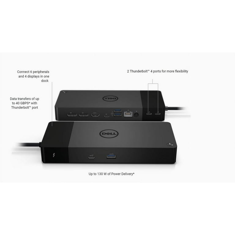 Dell Thunderbolt Dock WD22TB4, Dual Monitor Universal USB, Modular