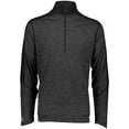 thumbnail image 3 of Holloway Sportswear L Boys ELECTRIFY 1/2 ZIP PULLOVER Black Heather/Black 222642, 3 of 7