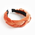 thumbnail image 1 of Qarigey Diadema de terciopelo trenzado, diademas anchas de estilo bohemio, diadema de aro para el pelo para niñas, banda para la cabeza, Type3 NO3, 1 of 6