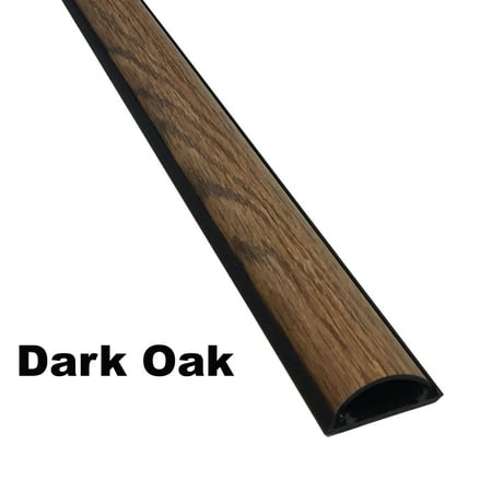 Dark Oak Floor Chordsavers Indoor Wire Cord Cover Protector Pvc Width 1 3 4 Length 36
