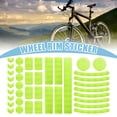 thumbnail image 2 of Unique Bargains 42pcs for Bicycle Wheel Rim Sticker Decal Strip Decoration Accessory Universal Reflective Stickers Fluorescent Yellow, 2 of 6