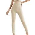 thumbnail image 3 of SGMVNU Lined Leggings Women with Pockets -Warm Winter Yoga Pants for Women Thermal Running Workout Leggings(Beige, XL), 3 of 8