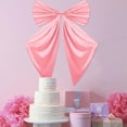 thumbnail image 4 of Big Bow Decorations for Christmas Birthday Party 40 x 24 inch Satin Ribbon Twist Tie Bow Large Wall Hanging Decor Decoration Room Backdrop Bridal Party, 4 of 8