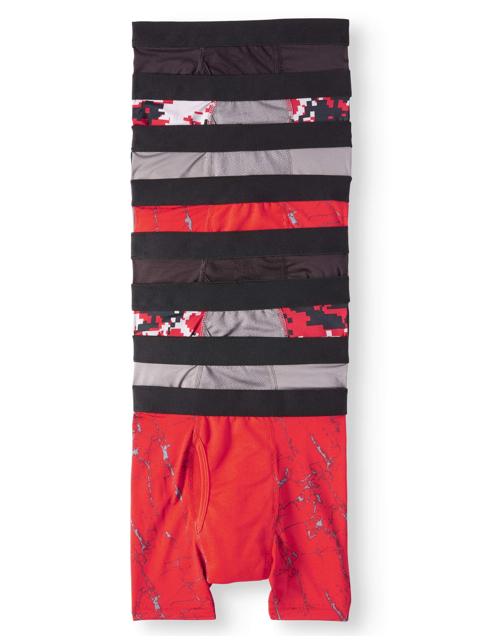 Athletic Works Athletic Works Boys Underwear, 8 Pack Space Dye Boxer