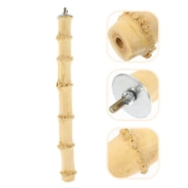 Bird Perch Bamboo Stick Bird Standing Stick Chewing Bird Toy Natural Bird Perch for Parrot Cage