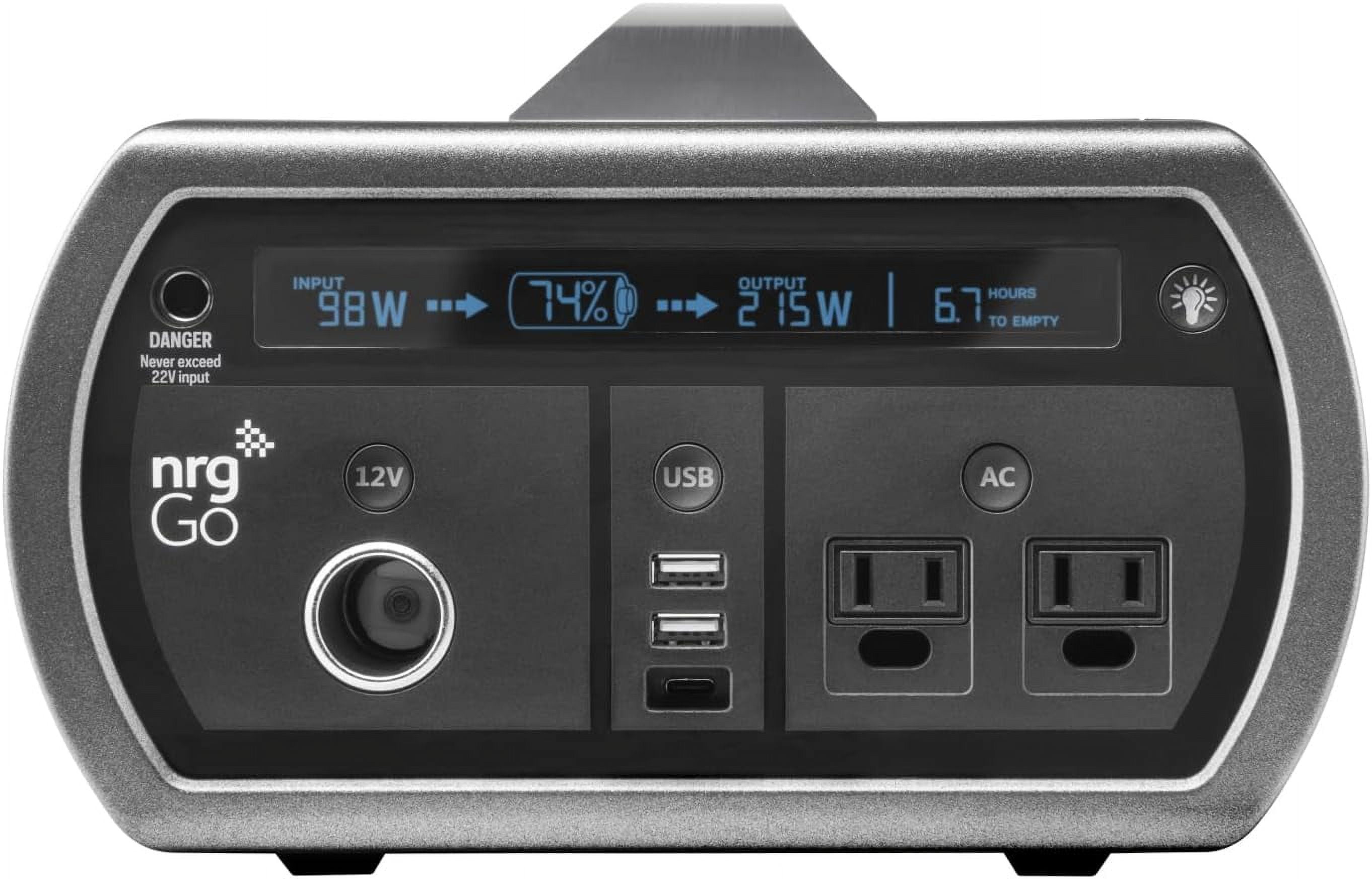 Anker 521 PowerHouse Portable Power Station 256Wh, 200W, Long