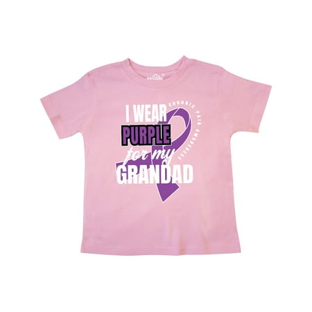 

Inktastic Chronic Pain I Wear Purple For My Grandad Gift Toddler Boy or Toddler Girl T-Shirt
