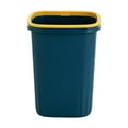 thumbnail image 2 of Bote de Basura con Tapa Abierta, Canasta de Basura Grande Rectangular para Residuos, Contenedor de Basura de Reciclaje para Cocina, Sala de , azul Macarena Papelera casera, 2 of 8