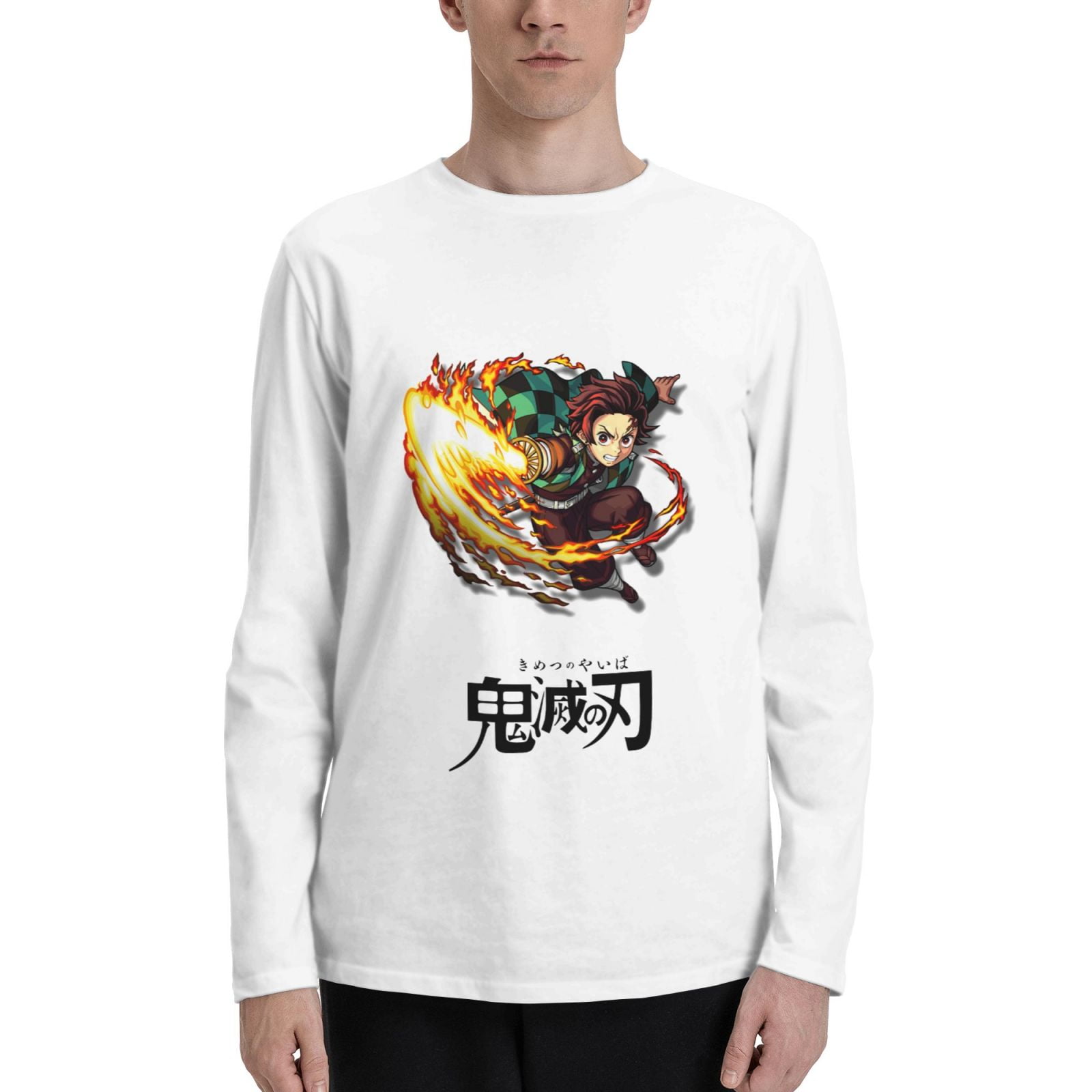 Muichiro Tokito from Demon Slayer Long Sleeve Button Shirt with Green and Black Mist Background and Dual Character Manga Style Design TS04 main image 0