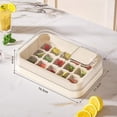 thumbnail image 2 of Ice Cube Tray with Lid & Storage Bin, Ice Cube Maker Mold for Freezer with Container, Mini Ice Cube Tray Makes 15 Cube Ice at once for Cocktail Whiskey Tea Coffee (White), 2 of 8
