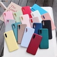 thumbnail image 2 of Funda de teléfono de silicona mate Color caramelo para Samsung Galaxy A50 A30 A40 A20e A10 A02 A70 A7 2018 A20s A01 Core, funda trasera suave de Tpu Tan Jianjun unisex, 2 of 2