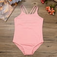 thumbnail image 6 of iiniim Kids Girls' Spaghetti Criss Cross Back Straps Leotards Ballet Dance Gymnastic Pink 3-4, 6 of 7