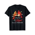 thumbnail image 1 of [Funny Memorial Graphic Tee] Funny Men's Graphic T-shirt - Cardinal Memorial A Big Piece Of My Heart Lives In Heaven - Short Sleeve, 1 of 7