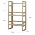 thumbnail image 3 of 3-Shelf Folding Student Bookcase 20.75" Wide-Natural, 3 of 12