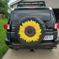 thumbnail image 5 of Tire Cover Central Sunflower Black Vinyl (See Size Menu) 245/75r17 Center Camera, 5 of 5