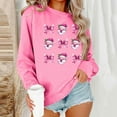 thumbnail image 2 of Women's Crewneck Shirts Christmas Sweatshirts Top Fashion Cute Xmas Printed Pullover Winter Long Sleeve Sweaters Loose Plus Size Blouses Tops, 2 of 6