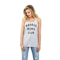 thumbnail image 2 of Badass MOMS Club Women's Fashion Sleeveless Flowy Racerback Tank Top Sport Grey X-Large, 2 of 5