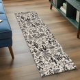 thumbnail image 3 of 2'x6' Rug Runners for Hallways Kitchen, Botanical Non Slip Entryway Beside Floor Carpet Runner, Vintage Mushroom Plant Herb Ferns Flower Washable Laundry Room Bedroom Throw Rugs Mat for Family Pet, 3 of 8