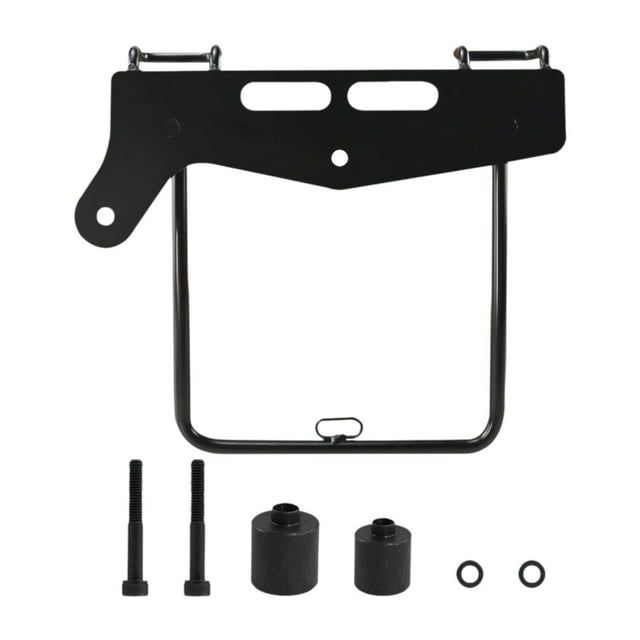 Montaje de soporte de Bolsa lateral para motocicleta, accesorios izquierdo para motocicleta, estante para alforja