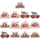 thumbnail image 4 of Paquete de 2Colgante de árbol de Navidad con nombre escrito a mano, coche para 3 personas, adornos de decoración para árbol de Navidad, colgante de Papá Noel, regalos de Navidad, 4 of 5