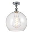 thumbnail image 2 of Innovations Lighting  Athens - 1 Light 12" Semi-Flush Mount Polished Chrome/Seedy, 2 of 5