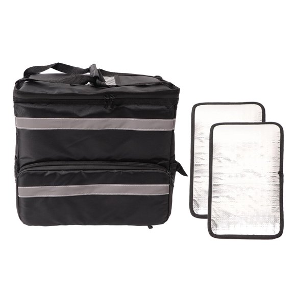 Thermal Backpack, Insulated Pizza Delivery Backpack Large Capacity 50L With 2 Partitions For Picnic For Take Out