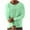 A Mint Green, variant on Horkkom Long Sleeve Work Shirts for Men Solid Color Crew Neck T-Shirts Casual Loose Comfy Workout Shirts L