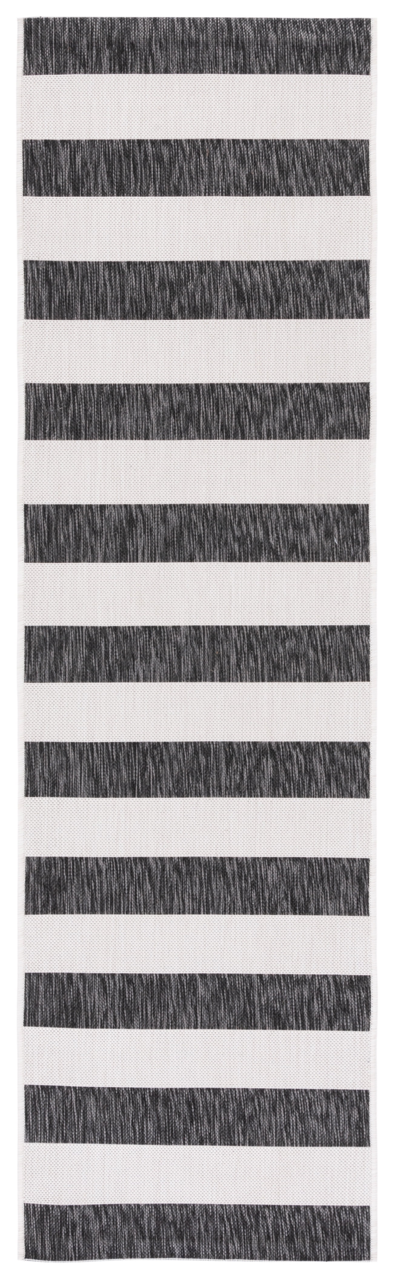 Safavieh Courtyard Earl Striped Indoor/Outdoor Runner Rug, Ivory/Black, 2'3" x 10'