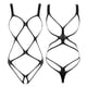 thumbnail image 1 of Hot Sexy Women One-piece Bodysuit Hollow Fishnet Lingerie Open Cups Crotchless Bodystockings See-through Stretchy NightwearOne Size Gong Bohan LED, 1 of 2