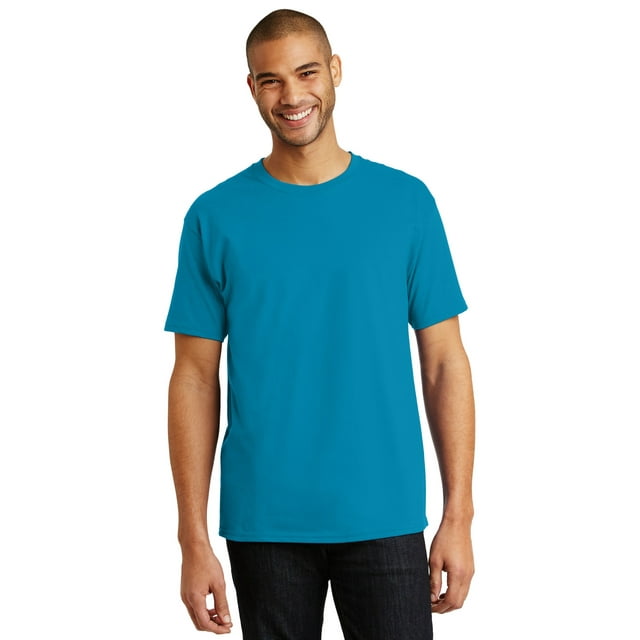 Hanes Men's 100 Percent Cotton Tagless T-Shirt - 5250