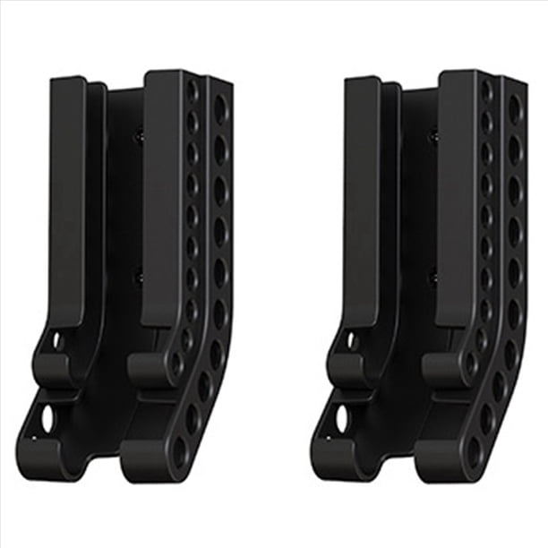 2X Soporte de Almacenamiento de Batería AA/AAA Caja de Almacenamiento de Batería Combinada Soporte de Almacenamiento de Pared de Batería Negro