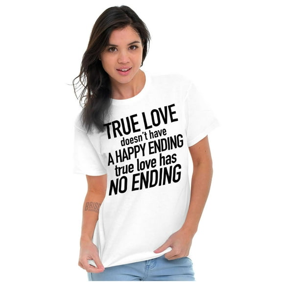 True Love Quote Cute Valentines Day Women's Plus Size Graphic Tee Brisco Brands 2X