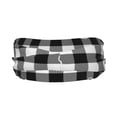 thumbnail image 3 of Wukai Black Tartan Plaid Sports sweatband,Men & Women Sweatband Headband for Running, Cross Training, Racquetball, Working Out, 3 of 7