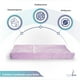 thumbnail image 2 of Colchón Cambiador de Pañales Memory Foam con Cinturón de Seguridad Funda Lavable Lila, 2 of 8
