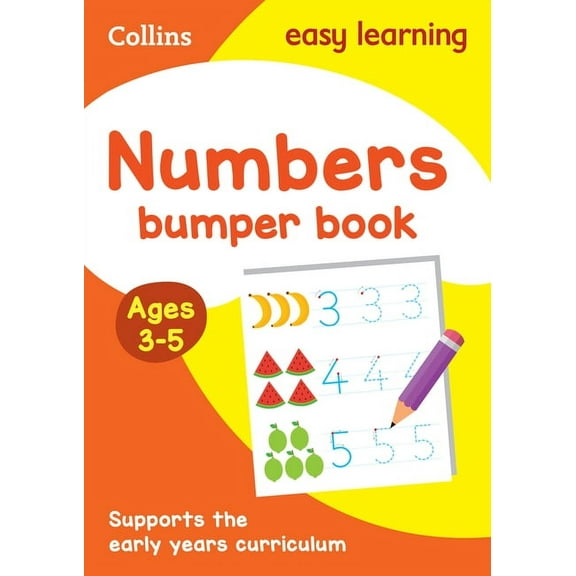 Collins Easy Learning Preschool Numbers Bumper Book Ages 3-5: Ideal for Home Learning, (Paperback)
