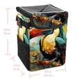 thumbnail image 5 of Toucan Mini Trash Can for Car: Foldable, Leak-Proof with Lid, Hanging Storage Bag - Car Trash Bin, 5 of 6