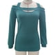 thumbnail image 2 of Camiseta de Hombro frío para Mujeres, Taskilidad de Mangas Largas de Hombro frío para combate fácil para el otoño tempano, 2 of 3