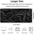thumbnail image 2 of Topographic Map Gaming Mouse Pad for Desk,Desk Mat with 3mm Non-Slip Base,Large Mouse Pad Gaming Mousepad,Waterproof Mouse Mat Desk Pad with Seamed Edges,31.5x11.8In Mousepad for Gaming,Office,Home, 2 of 6
