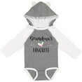 thumbnail image 3 of Inktastic Grandmas Favorite- Heart Grandchild Boys or Girls Long Sleeve Baby Bodysuit, 3 of 5