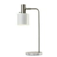 thumbnail image 2 of Adesso Mid-Century Modern Emmett - Desk lamp - 1 socket - white, brushed steel, 2 of 7