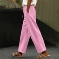 thumbnail image 2 of ZSQDM Women's Casual Pants Plus Size Pants Pink women casual pants Polyester L, 2 of 6