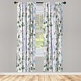 thumbnail image 3 of Ambesonne Eucalyptus Curtains 2 Panel Set, Soft Marble Print Leaves, Pair of - 28" x 84", Green Blue Lilac, 3 of 4